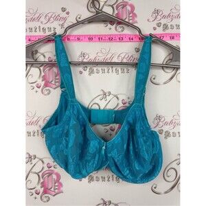 Turquoise Lace Underwire Bra - Unbranded ribbon pink